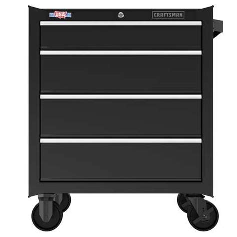 craftsman drawer steel rolling tool cabinet h x d black|Craftsman S1000 27 in. 4 drawer Steel Rolling Tool .